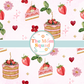 Strawberry Shortcake Pink and Red Seamless Pattern: Sweet and Whimsical Design