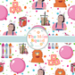 Ms. Rachel Party Icky Sticky Bubblegum Seamless File: Fun and Unique Party Design Seamless Pattern