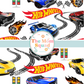 Hot Wheels Race Car Seamless Pattern: 12" x 12" Instant Download Digital Paper - Race into Fun with Vibrant Designs!